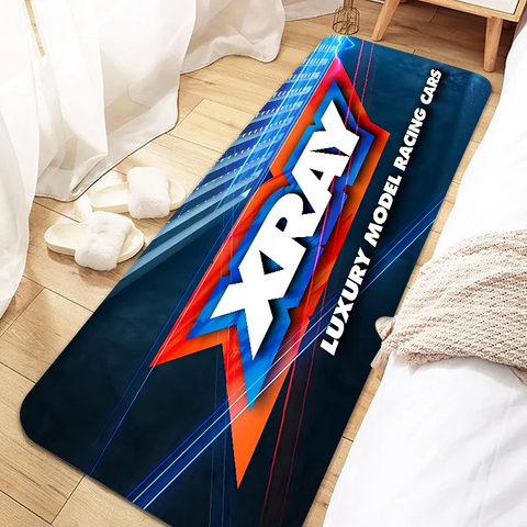 Navak Carpet XRAY Racing Car Logo Door Mat Non-Slip Washable Floor Rug for Kitchen Living Room Entrance Hallway Bathroom Doormat Home Decor