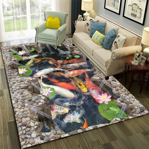 Navak Carpet 3D Illusion Vision Hallucination HD Carpet Rug for Home Living Room Bedroom Sofa Doormat Decor,Child Area Rug Non-slip Floor Mat