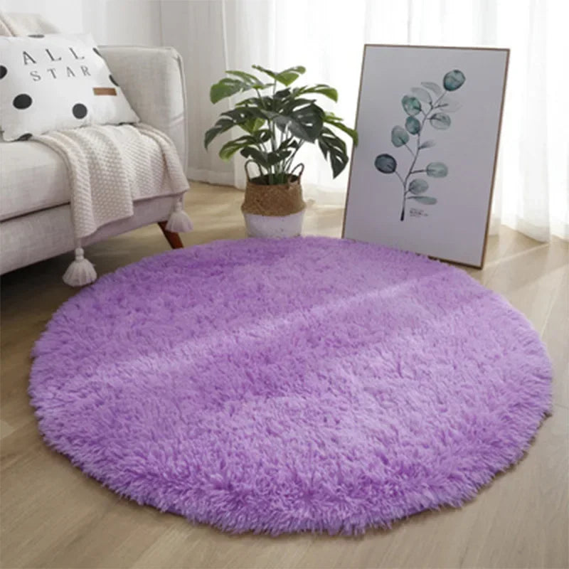 Navak Carpet Exclusive Picks Cute Non-slip round Soft Shaggy Rug Modern round Rugs for Kids Bedroom Fluffy Shaggy round Rugs for Baby Room
