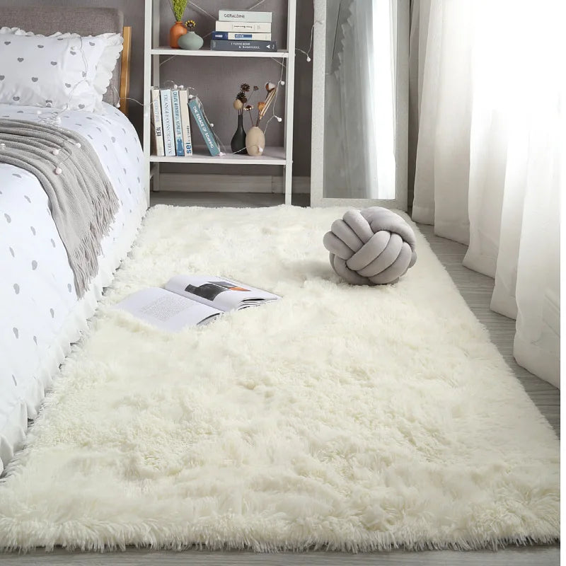 Navak Carpet Grey Living Room Large Carpet Hall Coffee Table Floor Mat 160x230 Children's room Bedroom Long Hair Fluffy Floor Covering Rugs