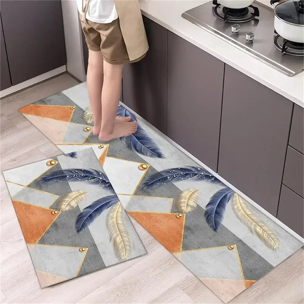 Navak Carpet Kitchen Carpet Mats for Floor Bedroom Living Room Long Bedside Area Rug Soft Washable Carpet Anti Slip Bathroom Entrance Doormat