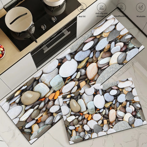 Navak Carpet Kitchen Stone Rug Waterproof and Non-slip Kitchen Long Floor Mat Quality Washable Bedroom Hallway Corner Entrance Doormat Carpet