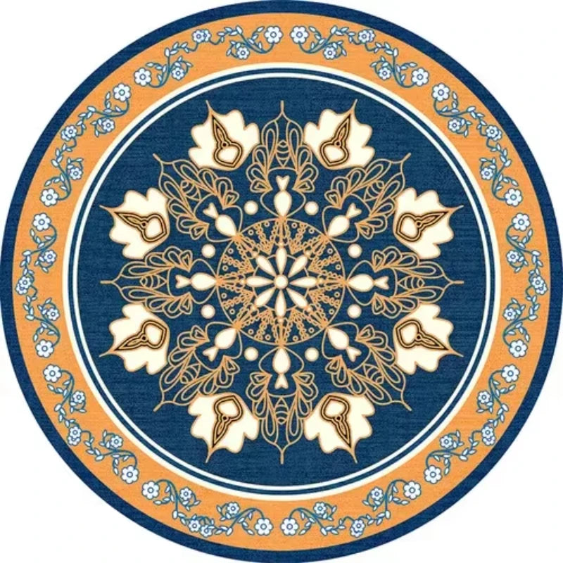 Navak Carpet Persian Style Living Room Carpet Bedroom Decoration Dressing Table Cloakroom Non-slip Floor Carpets Circular Area Rugs