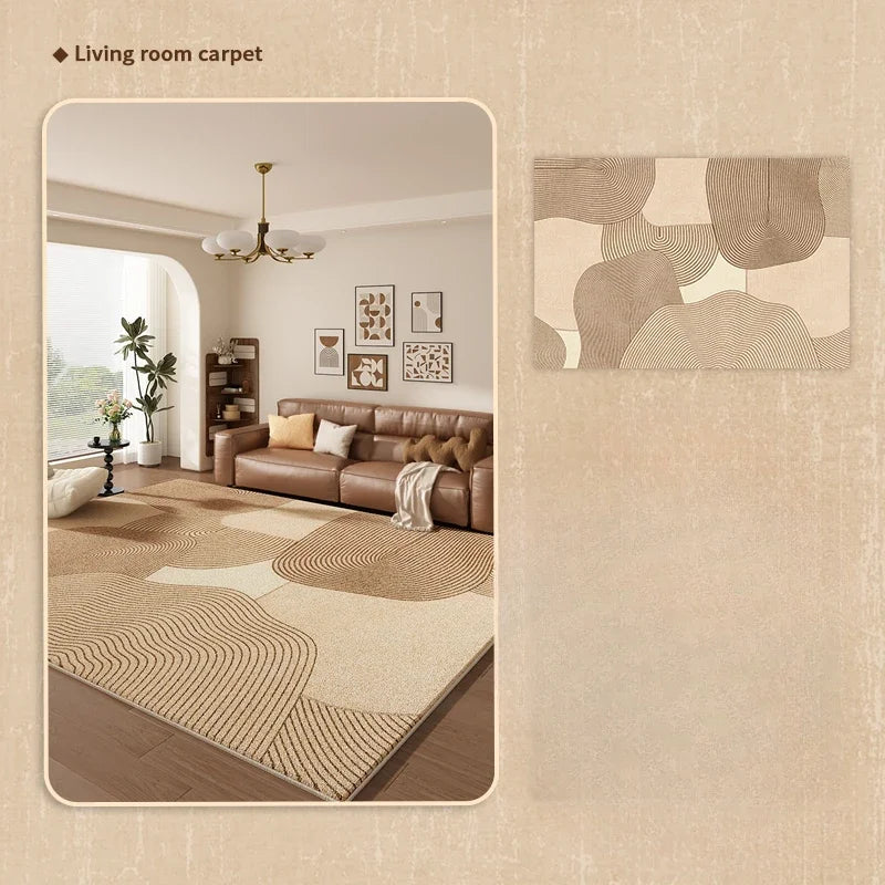 Navak Carpet French Retro Style Rugs for Bedroom Fluffy Soft Lounge Floor Mat Large Area Living Room Decoration Carpet Home Thicken Plush Rug