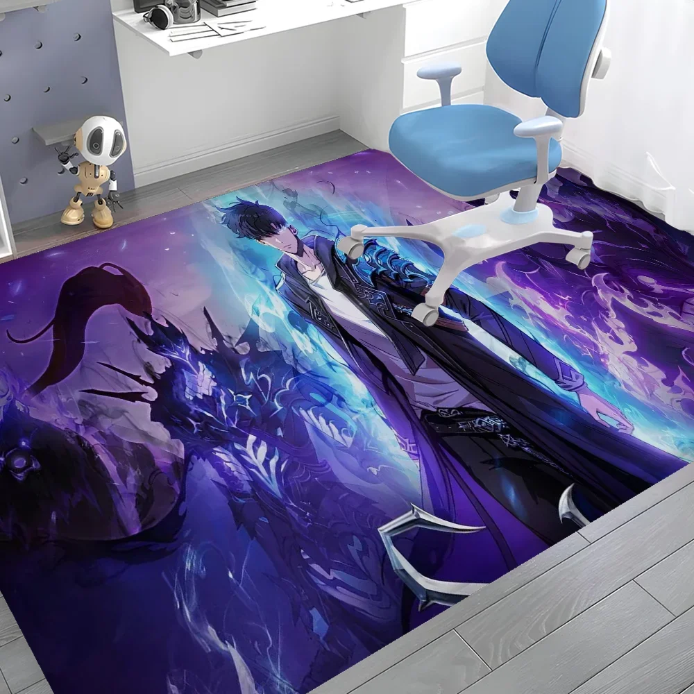 Navak Carpet Anime Solo L-leveling Gaming Entrance Door Mat Washable Non-Slip Living Room Sofa Chairs Area Mat Kitchen Welcome Doormat