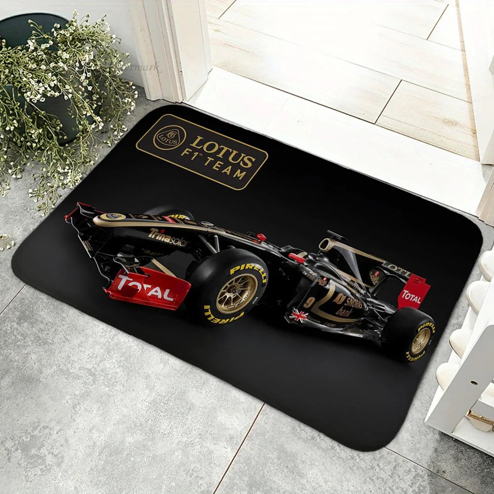 Navak Carpet 1pc Lotus Caterhams Racing Team Car Floor Mat Floor Mat Anti-Slip Kitchen Bedroom Handmade Tufted Rug Carpet Living Room