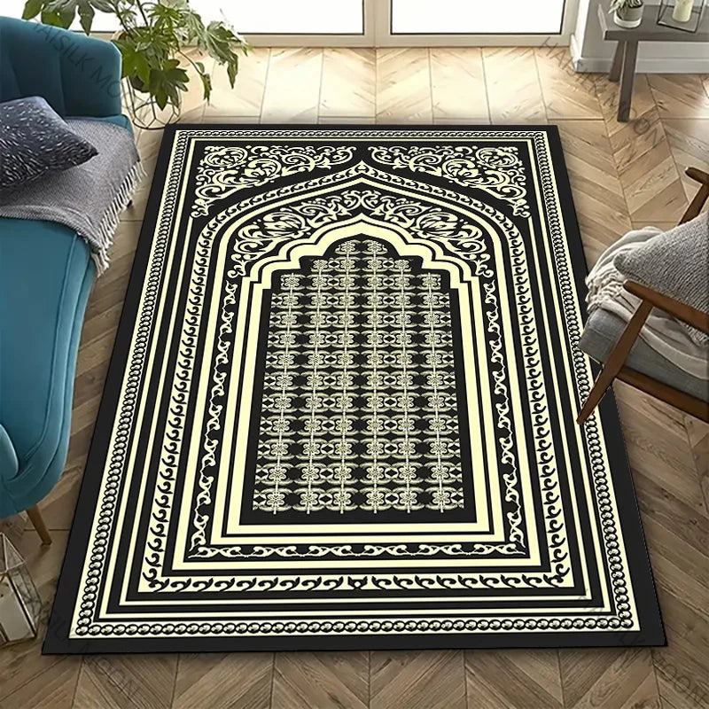 Navak Carpet Muslim Prayer Non-slip Carpet Room Mat Living Room Bedroom Sofa Large Area Mat Daily Prayer Soft Carpet Ramadan Gift for Friend
