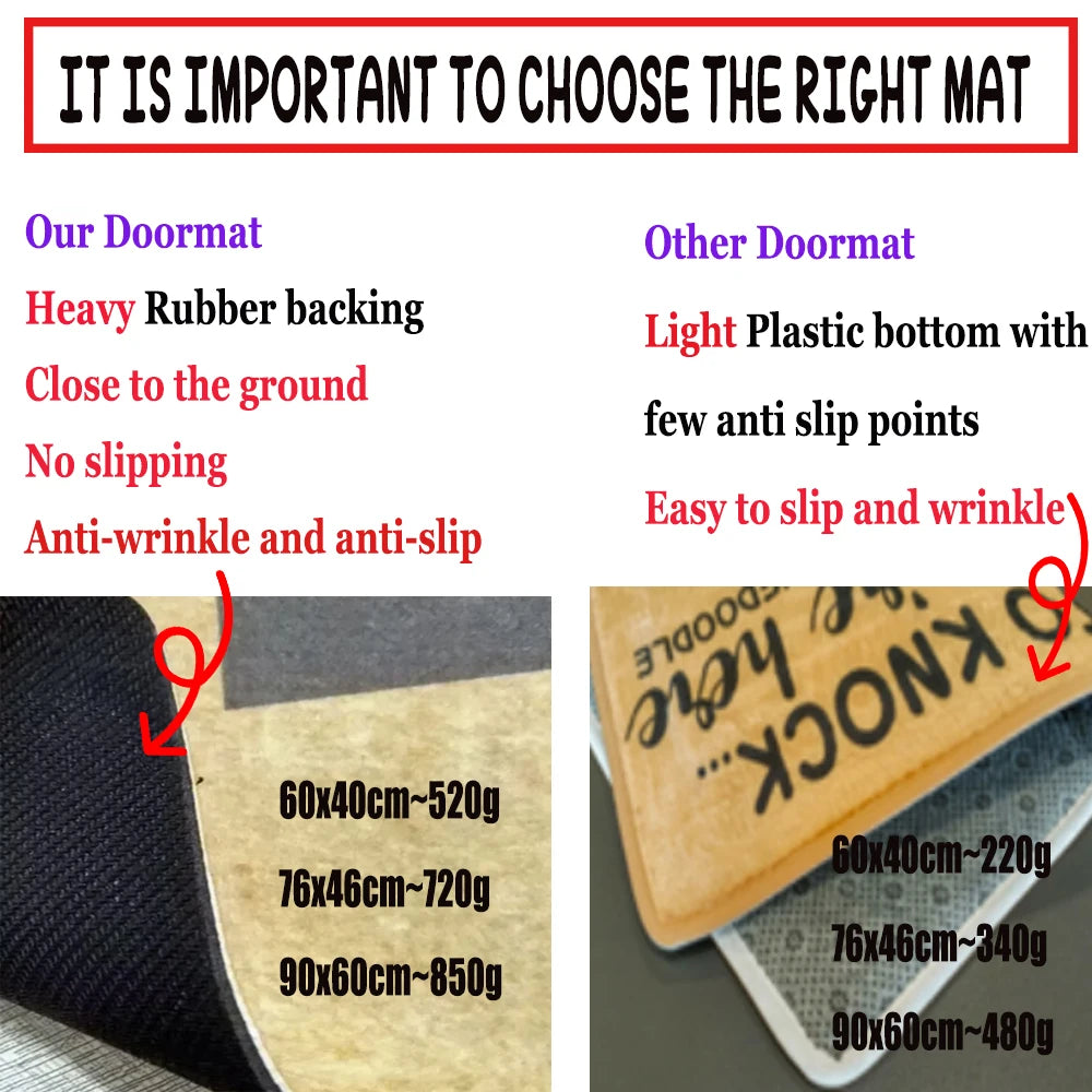 Navak Carpet Non-Slip Rubber Doormat, Welcome Pero No Mucho, Rato Door Mats, Funny Entryway Rug, Home Porch, Dust, Cute Foot Mat, Home Decor