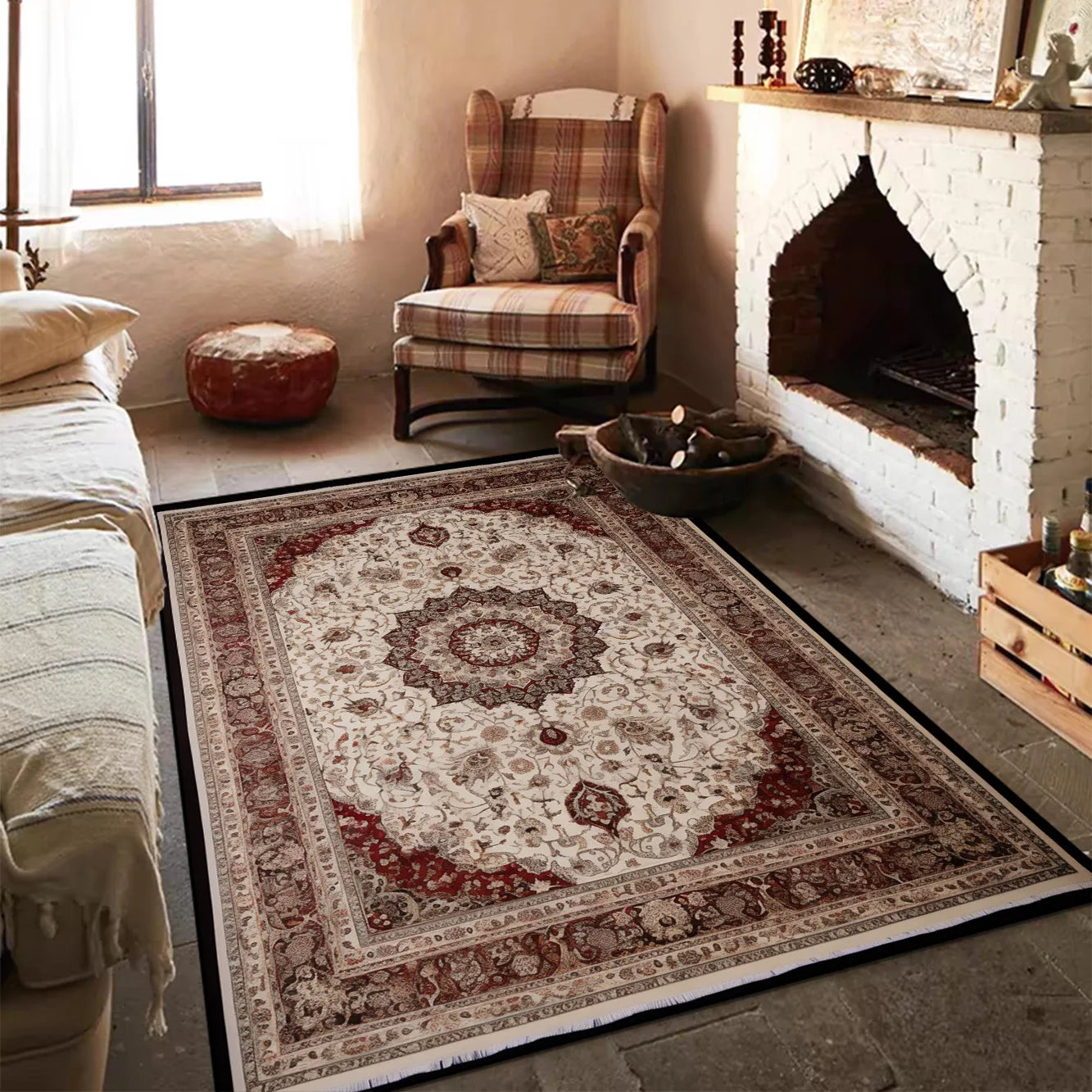 Navak Carpet Bohemian Bedroom Bedside Soft Carpet Large Area RUG FOR LIVE ROOM Room Decor Non-slip Floor Mats Persian Style Entrance Door Mat