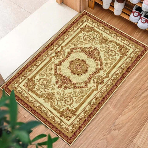 Navak Carpet Rug Anti-Slip Washable Floor  for Kitchen Laundry Room Retro Pattern   Corridor Entrance Door Mat