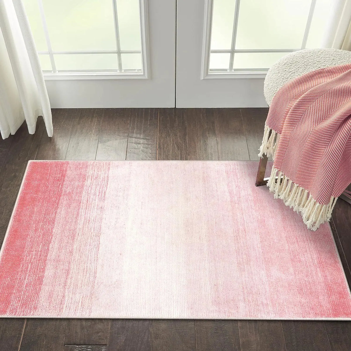 Navak Carpet Exclusive Picks 1PC Modern Gradient Crystal Velvet Carpet Cute Girl Room Decoration Blanket Non-Slip Entrance Doormat Home Decoration