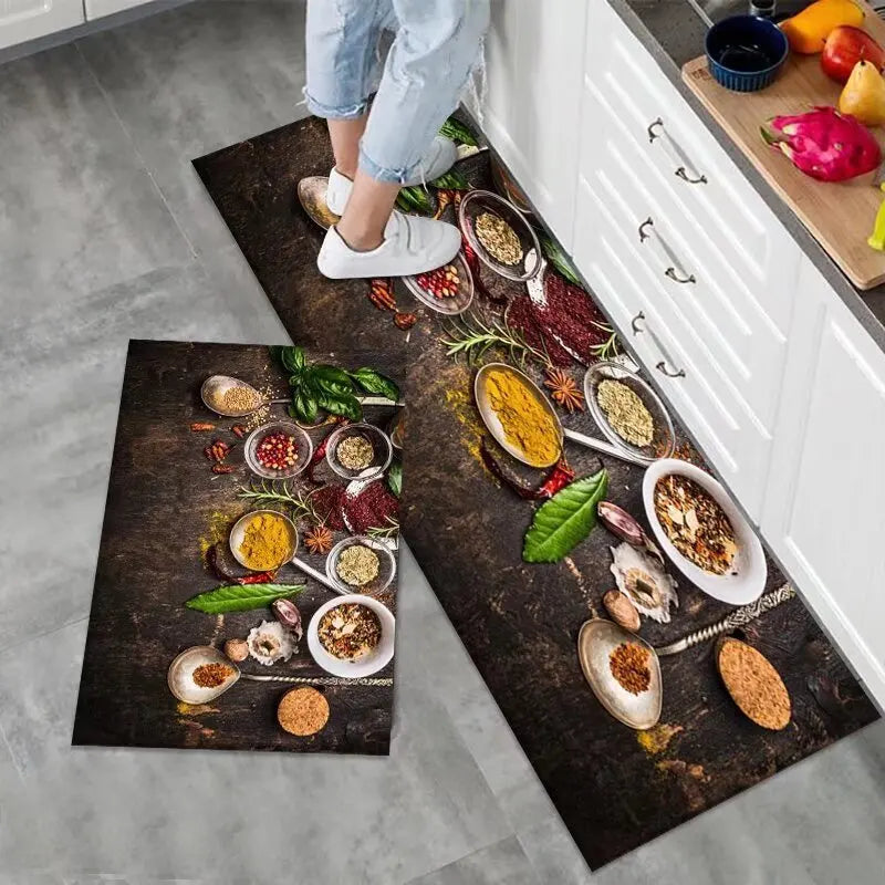 Navak Carpet RAKKS Simple Diatomaceous Earth Printing Anti Slip Absorbent Pad Durable Carpet Environmentally Friendly Soft,  Bath Mats