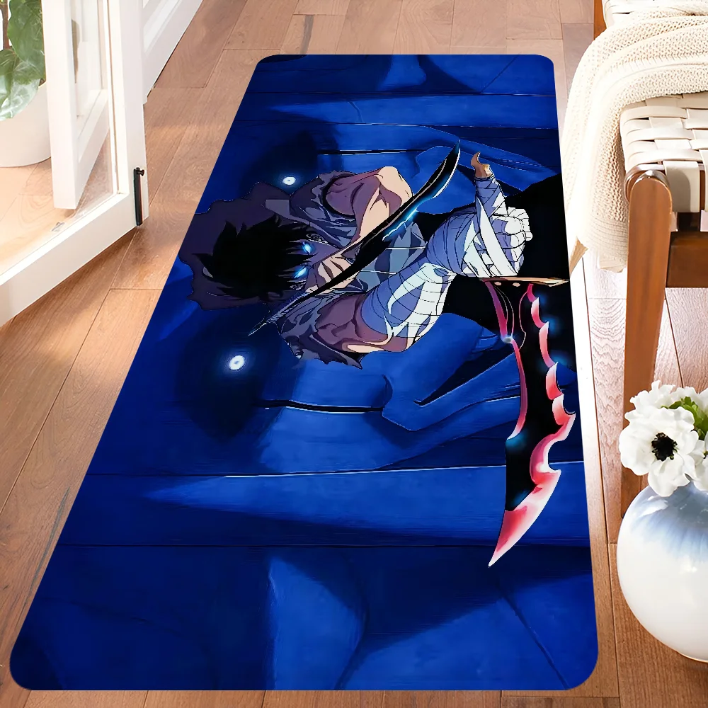 Navak Carpet Anime Solo L-leveling Gaming Entrance Door Mat Washable Non-Slip Living Room Sofa Chairs Area Mat Kitchen Welcome Doormat