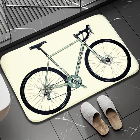 Navak Carpet 1Pc Bikers Indoor Outdoor Doormat Non Slip Bike Print Home Decor Carpet For Kitchen Bedroom Bath Foot Rugs Washabel Floor Mat