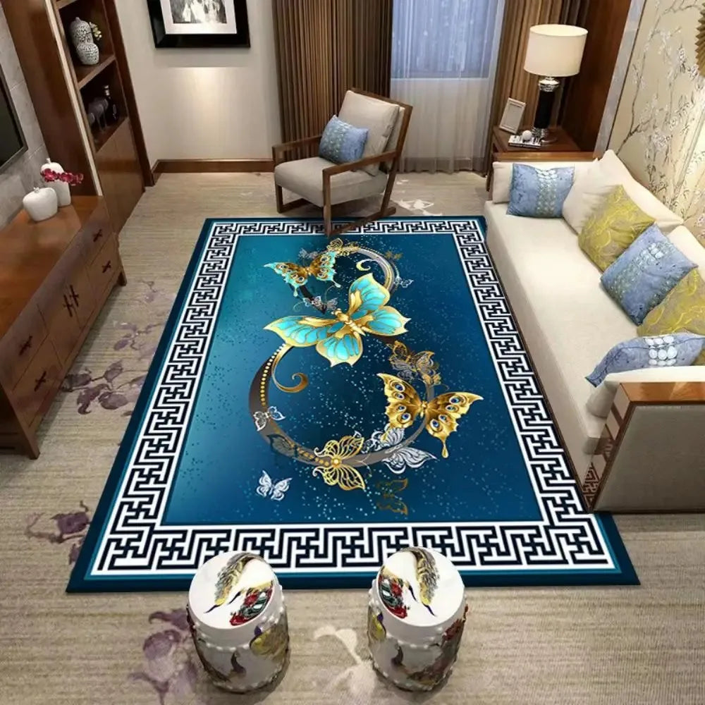 Navak Carpet Large Size New Chinese Rug, Floral Bird and Creative Pattern Living Room Mat, Home Decor Carpet, Diverse Scene Floor Cover