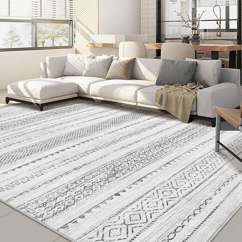Navak Carpet Bohemian Carpet Moroccan Farmhouse Neutral Wind Anti Pollution Indoor Rug Home Bedroom Dining Table Office Room Decoration Mat