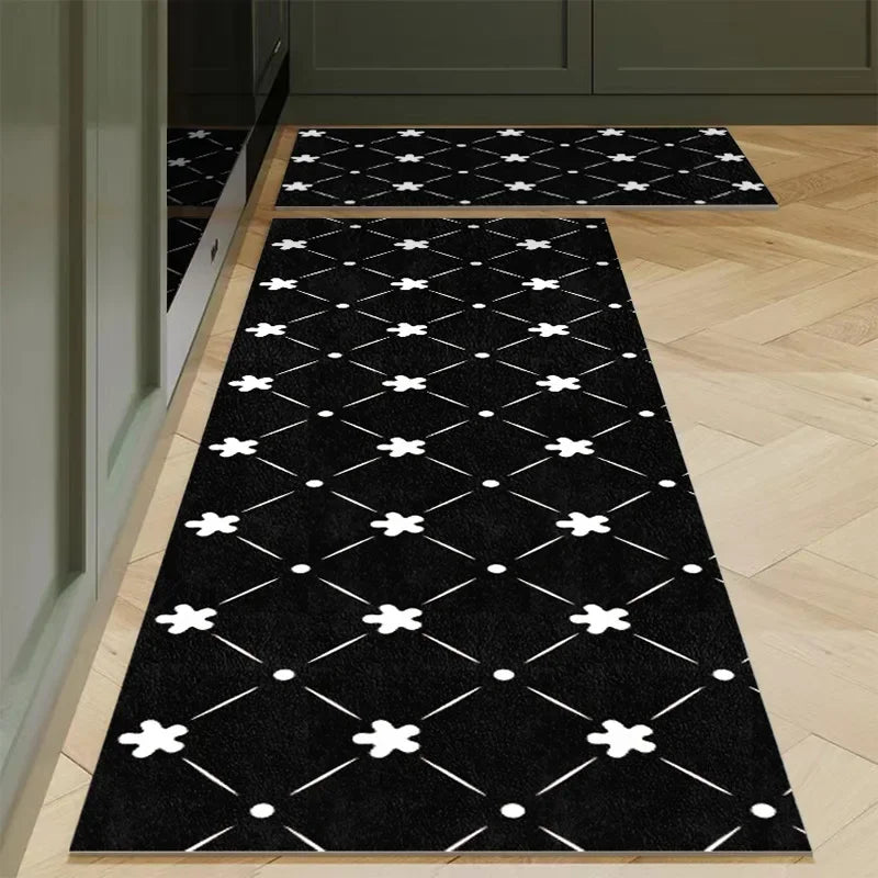 Navak Carpet Polyster Kitchen Carpet Mats for Floor Bedroom Living Room Area Rug Soft Washable Carpet Anti Slip Bathroom Entrance Doormat