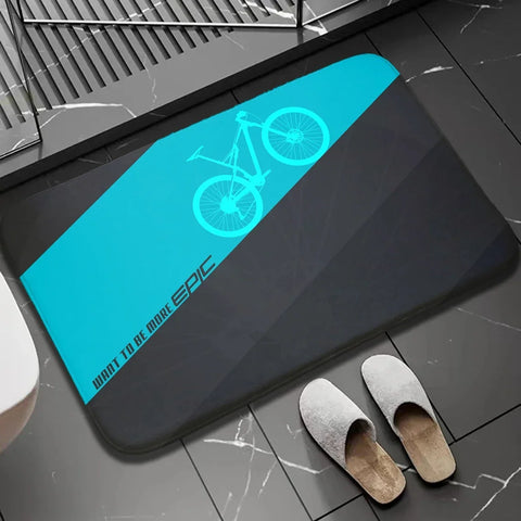 Navak Carpet 1Pc Bikers Indoor Outdoor Doormat Non Slip Bike Print Home Decor Carpet For Kitchen Bedroom Bath Foot Rugs Washabel Floor Mat