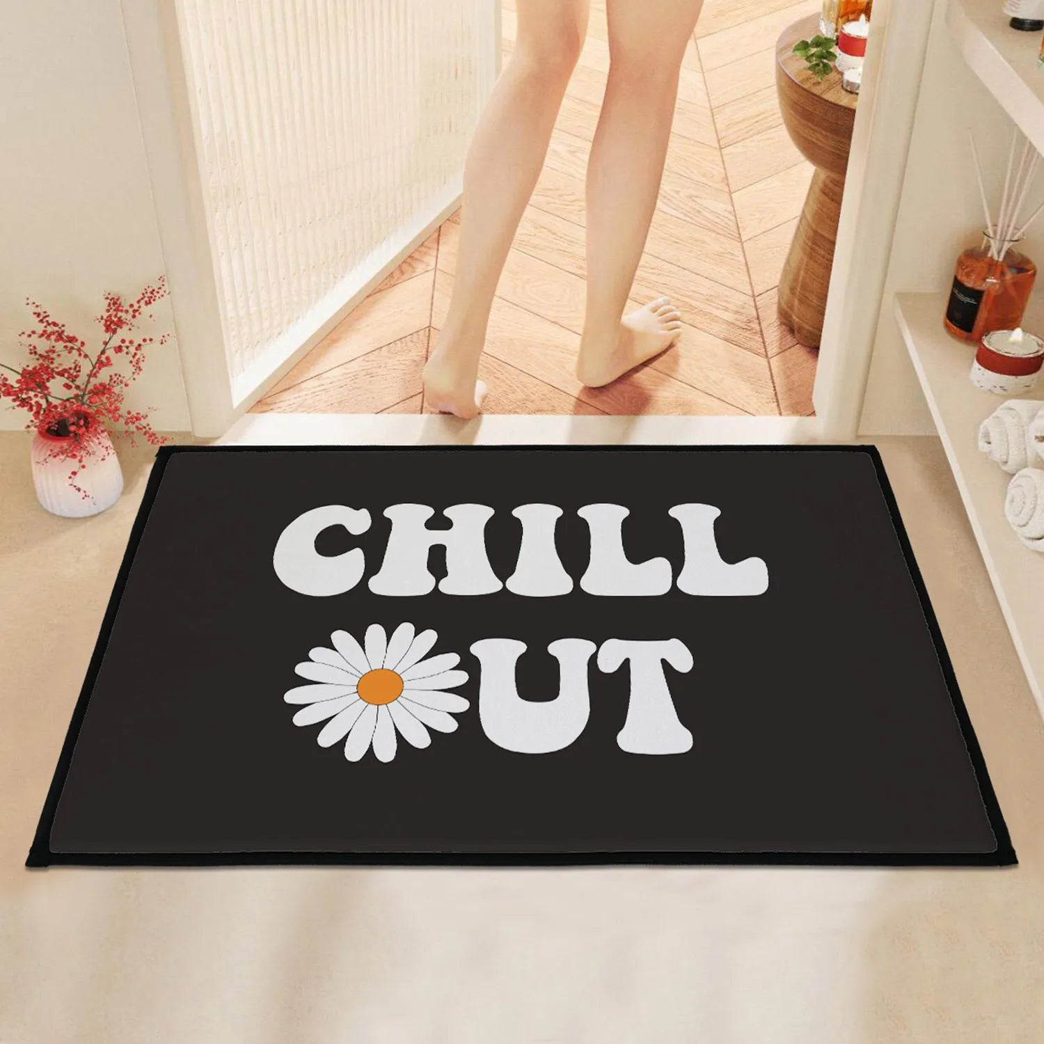 Navak Carpet Crystal velvet door mat, non-slip bathroom mat, absorbent machine washable balcony mat; bedroom carpet