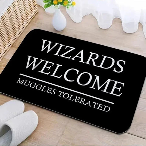 Navak Carpet Welcome Muggles Entrance Mat Living Room Floor Decoration Carpet Non-slip Easy To Clean Area Rug Home Office Washable Doormats