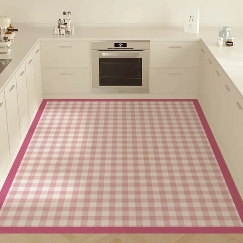 Navak Carpet Grid Pattern Carpet Dreamy Color Scheme Girlish Heart Decoration Anti Slip Rug Living Room Home Fashionable and Beautiful Mat