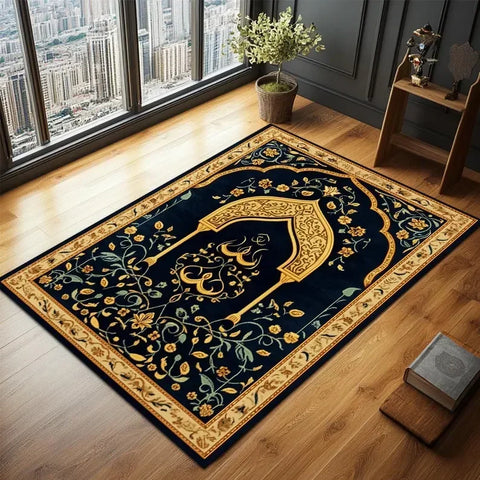 Navak Carpet Exclusive Picks Upgraded Material Loop Pile Elegant Islamic Prayer Rug Exquisite Prayer Muslim Creative Gift Easy Storage Home Decor