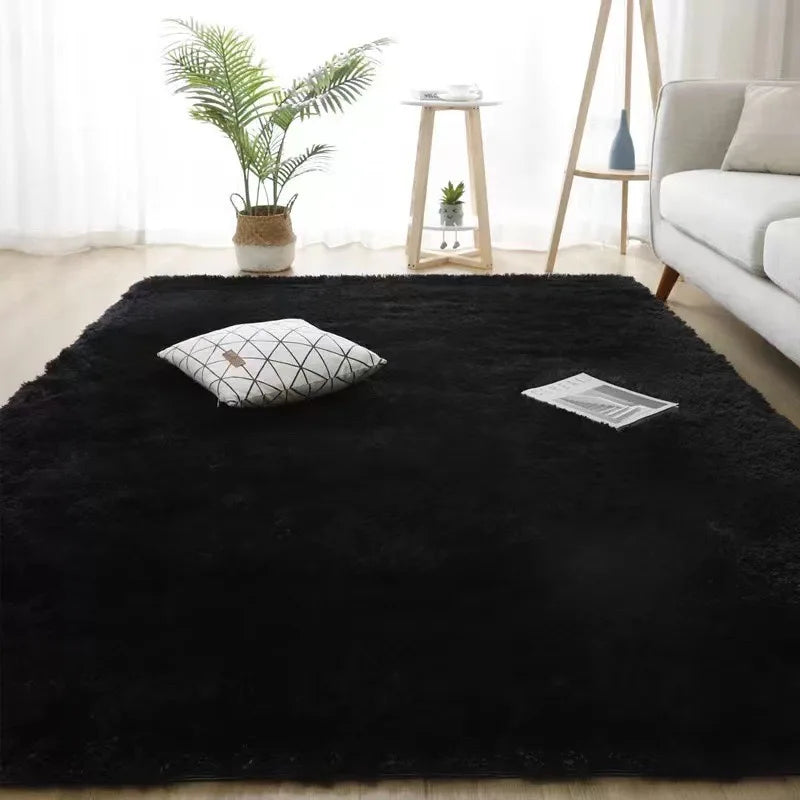 Navak Carpet Exclusive Picks black Area Plush for Bedroom, Living Room Fluffy Rug, Large Area Rug Shag Shaggy Carpet Soft Plush Furry Bedside Rug