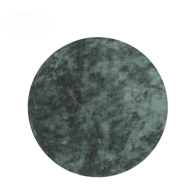 Navak Carpet Modern Minimalist Carpets for Living Room Light Luxury Bedroom Decor Green Carpet Round Lounge Mat Home Fluffy Soft Plush Rug