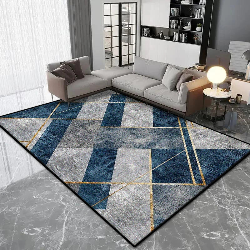 Navak Carpet Nordic Geometric Style Carpet Living Room Luxury Decoration Bedroom Large Area Rugs Lounge Coffee Tables Non-slip Floor Mat Soft