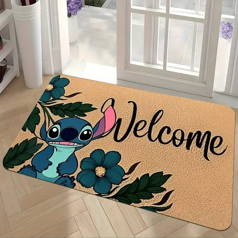 Navak Carpet Daily Picks Cute Stitch Print Entrance Doormat Non-Slip Indoor Outdoor Carpet for Living Room Home Decor Soft Mat Decoration Rug
