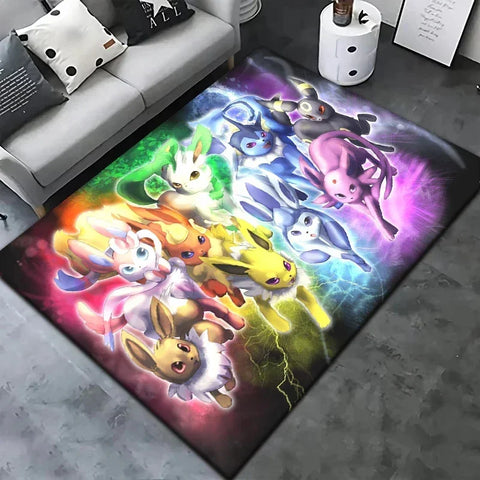 Navak Carpet Daily Picks Pokemon Cartoon Carpet Rug Living Room Bedroom Decoration Picnic Camp Kitchen Carpet Crawling Carpet Decoration