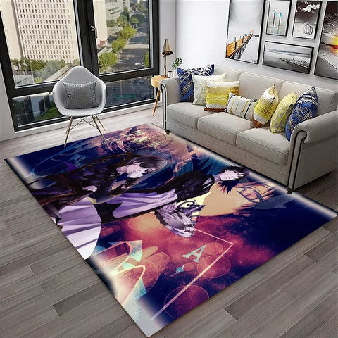 Navak Carpet 3D Anime Black Butler Cartoon Carpet Rug for Home Living Room Bedroom Sofa Doormat Decor,kids play Area Rug Non-slip Floor Mat