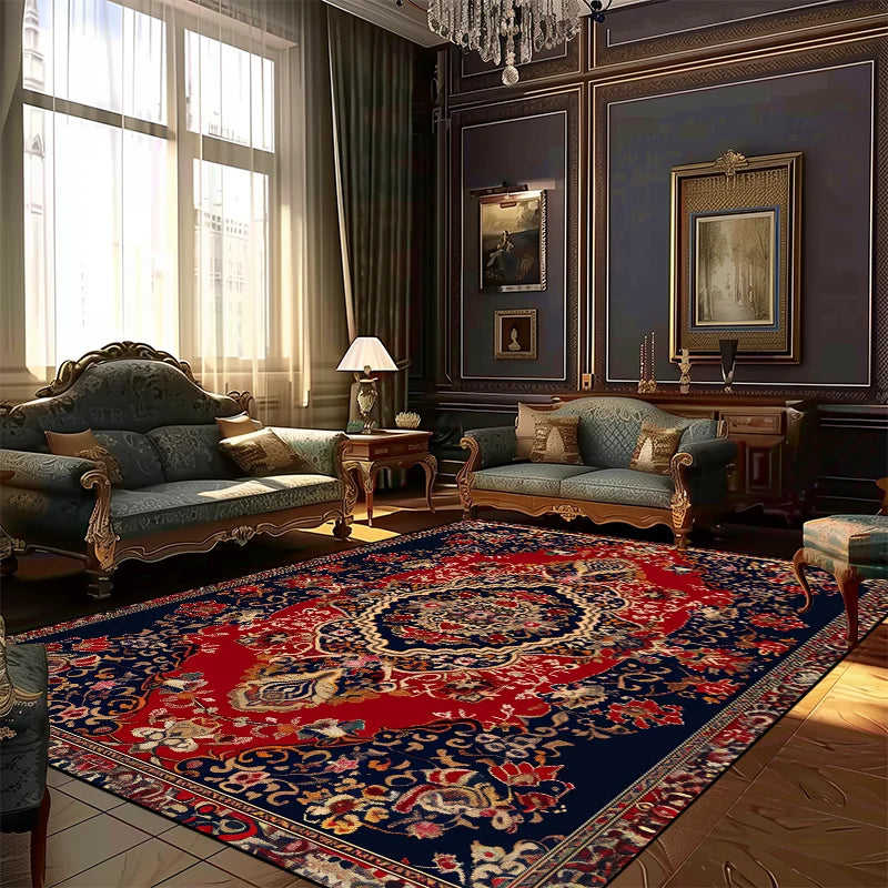Navak Carpet Persian Style Rugs for Living Room Decoration Carpet Large Area Bedroom Anti-slip Floor Mat Washable Lounge Rug Customized Size