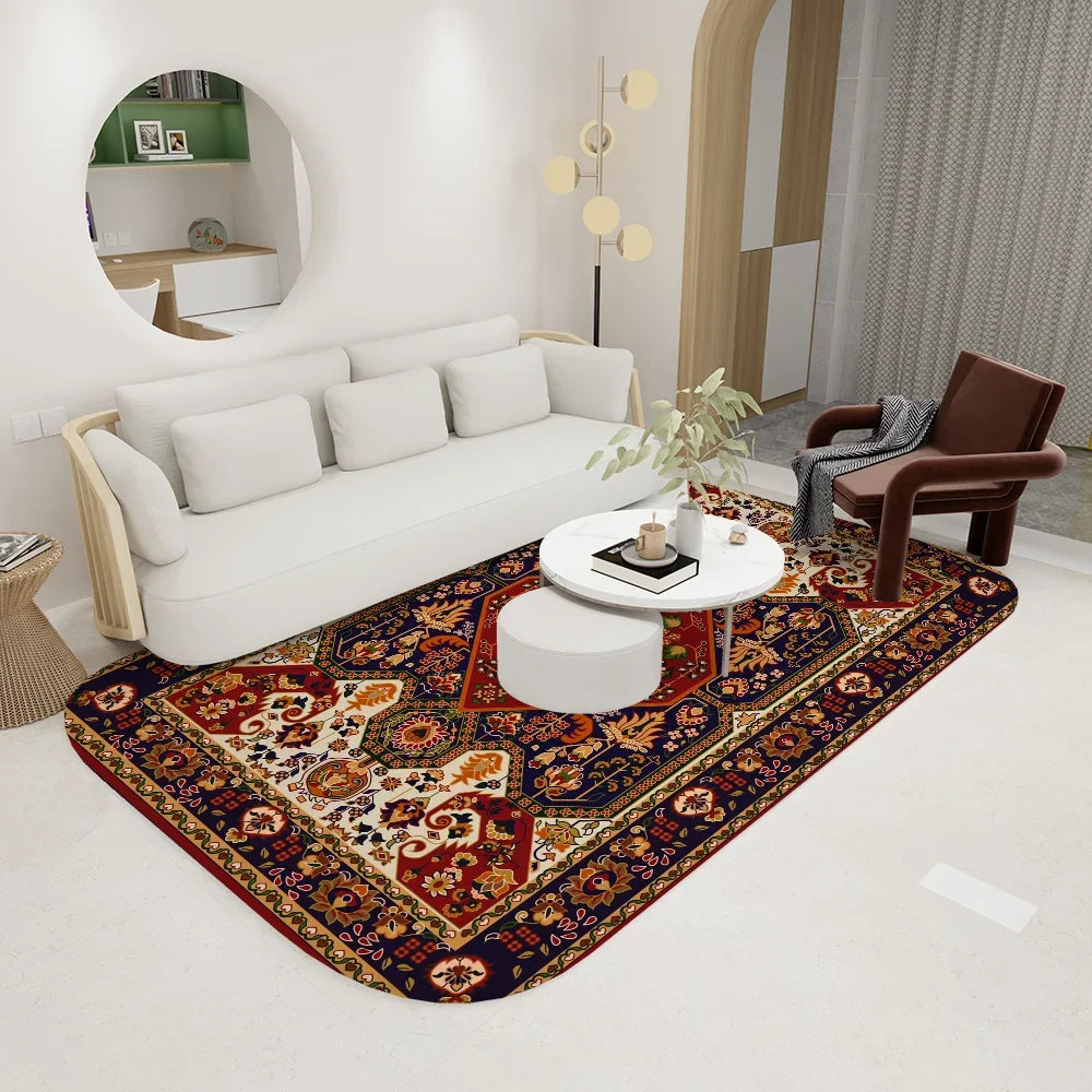 Navak Carpet Turkey Persian Bohemian Room Mats Anti-slip Absorb Water Long Strip Cushion Bedroon Mat Welcome Doormat