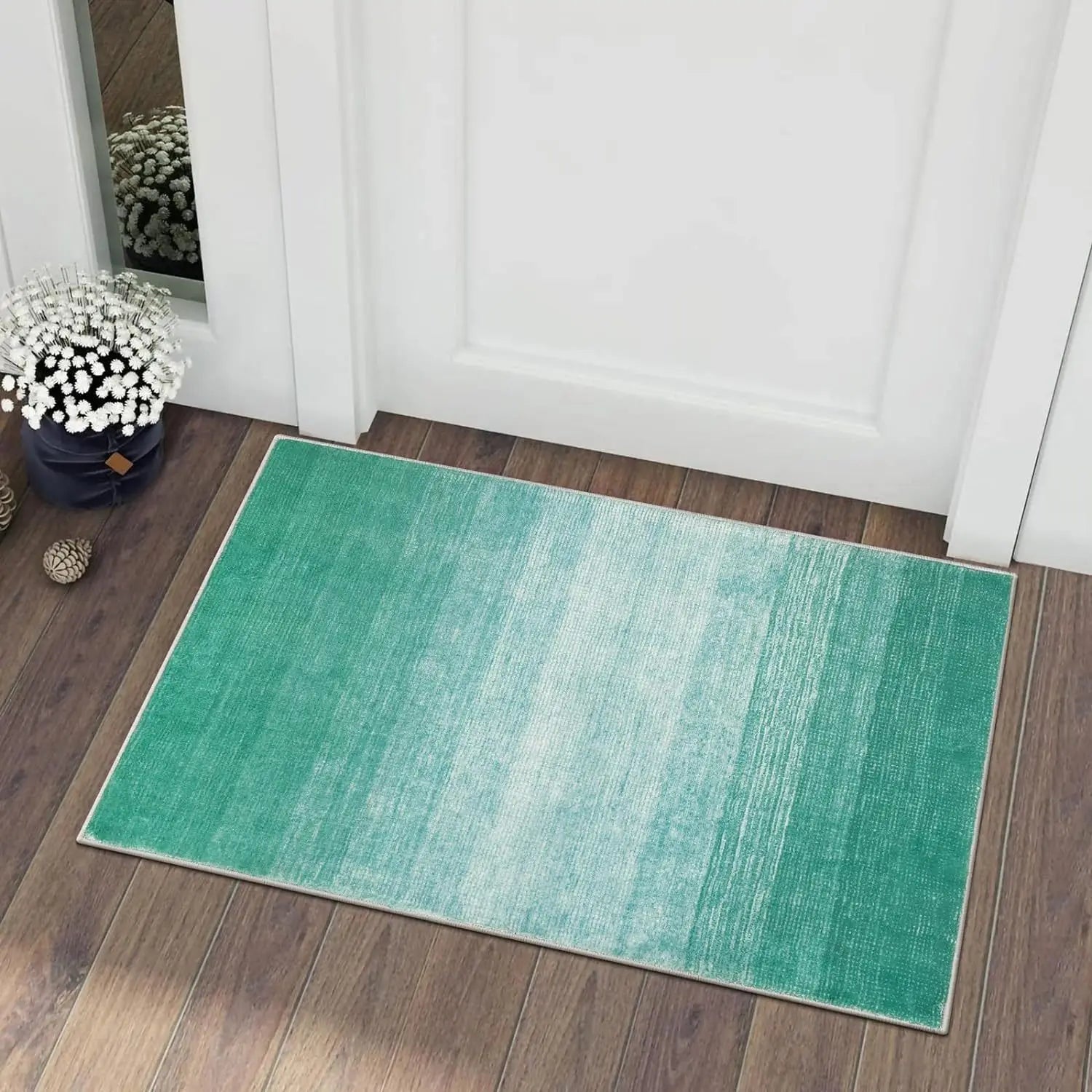 Navak Carpet Exclusive Picks 1PC Modern Gradient Crystal Velvet Carpet Cute Girl Room Decoration Blanket Non-Slip Entrance Doormat Home Decoration