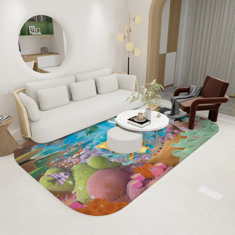 Navak Carpet The Octonauts Cartoon Door Mat Washable Non-Slip Living Room Sofa Chairs Area Mat Kitchen Toilet Rug