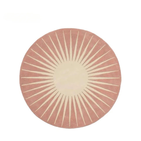 Navak Carpet Modern Style Living Room Home Floor Mat Non-Slip Bedroom Decoration Round Carpet Washable Leisure Rug