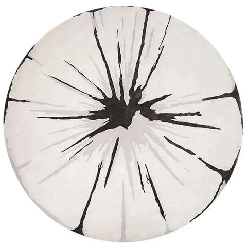 Navak Carpet Modern Simple Style Living Room Round Carpet Home Chair Mat Decoration Striped Large Area Rugs Bedroom Bed End Soft Floor Mats