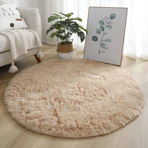 Navak Carpet Exclusive Picks Cute Non-slip round Soft Shaggy Rug Modern round Rugs for Kids Bedroom Fluffy Shaggy round Rugs for Baby Room