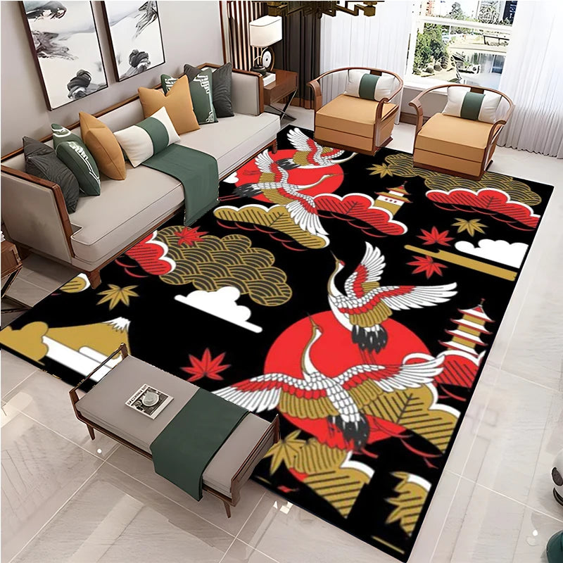 Navak Carpet Chinese Style Living Room Carpet Coffee Table Floor Mat Alfombra Rug Study Bedroom Bedside Home Decoration Non-slip Floor Mat
