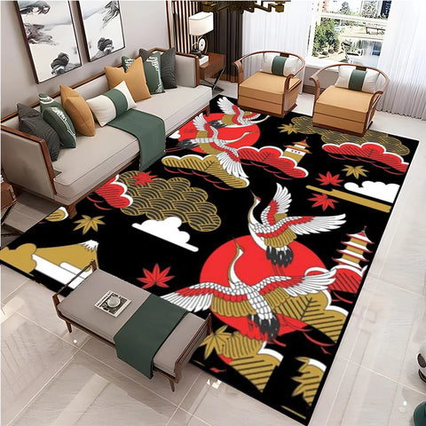 Navak Carpet Chinese Style Living Room Carpet Coffee Table Floor Mat Alfombra Rug Study Bedroom Bedside Home Decoration Non-slip Floor Mat