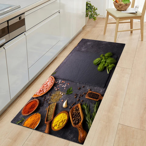 Navak Carpet Modern Kitchen Mat Home Entrance Doormat Hallway Bedroom Living Room Decoration Floor Carpet Balcony Bathroom Anti-Slip Long Rug