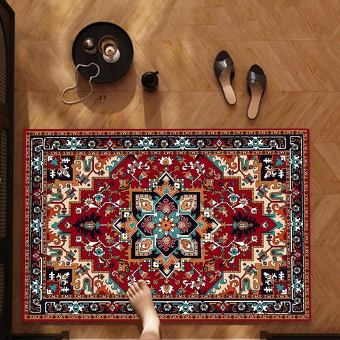 Navak Carpet Persian style Floor Mat Kids Room Bedroom Decoration Balcony Anti-Slip Doormat Living Room Welcome Rug