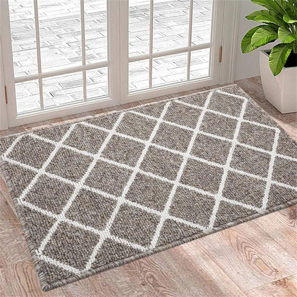 Navak Carpet Olanly Door Mat Dirt Resistant Entrance Foot Mat Outdoor Soft Kitchen Rug Non-Slip Floor Carpet Absorbent House Welcome Doormat
