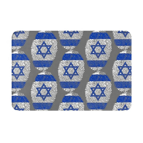 Navak Carpet Israel Flag Anti-slip Doormat Floor Mat Sand Scraping Carpet Rug for Kitchen Entrance Home Bathroom Living room Footpad Mats