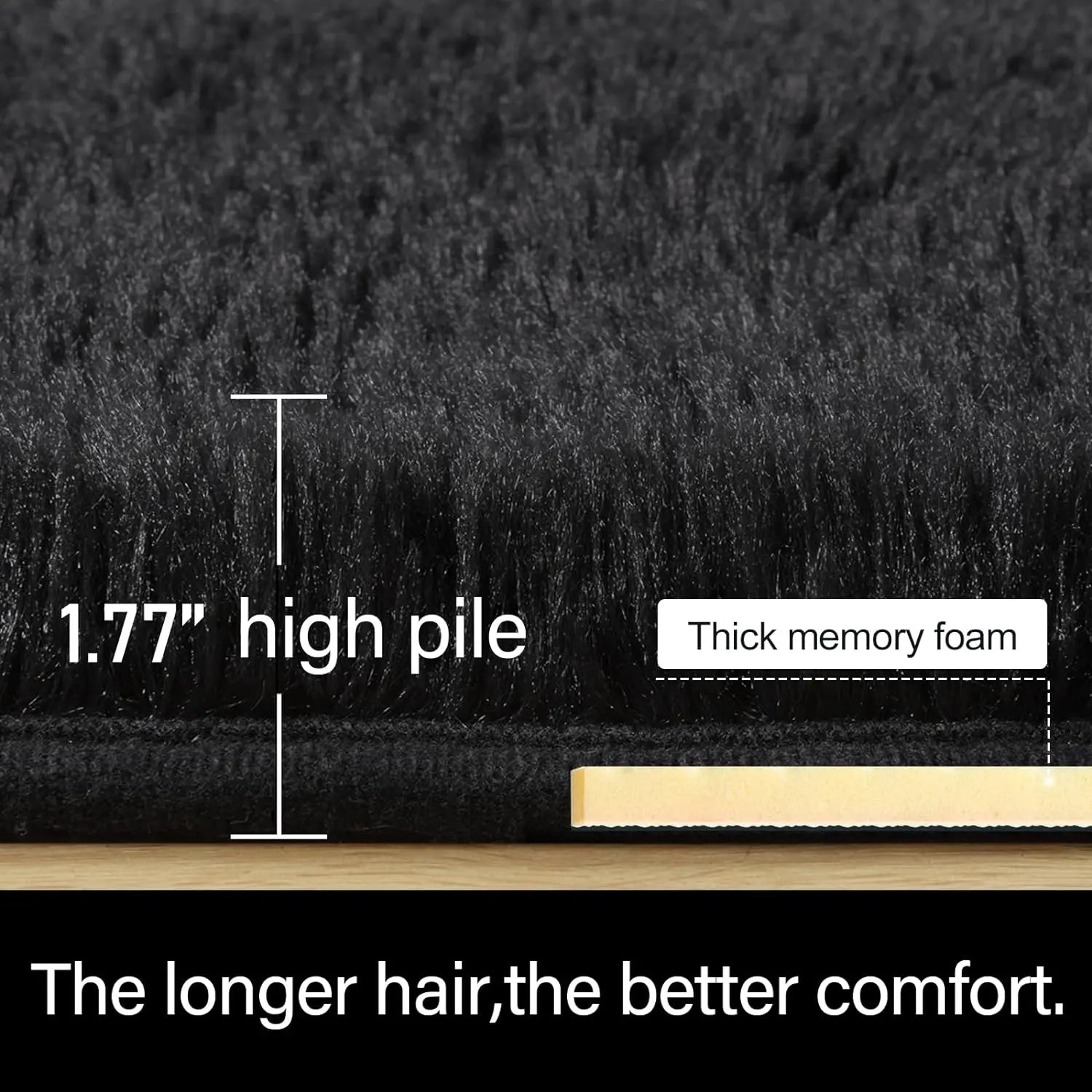 Navak Carpet Fluffy Rugs for Bedroom Fuzzy Area Rugs for Living Room Soft Kids Carpet Non Slip Rugs for Hardwood Floors Room Decor