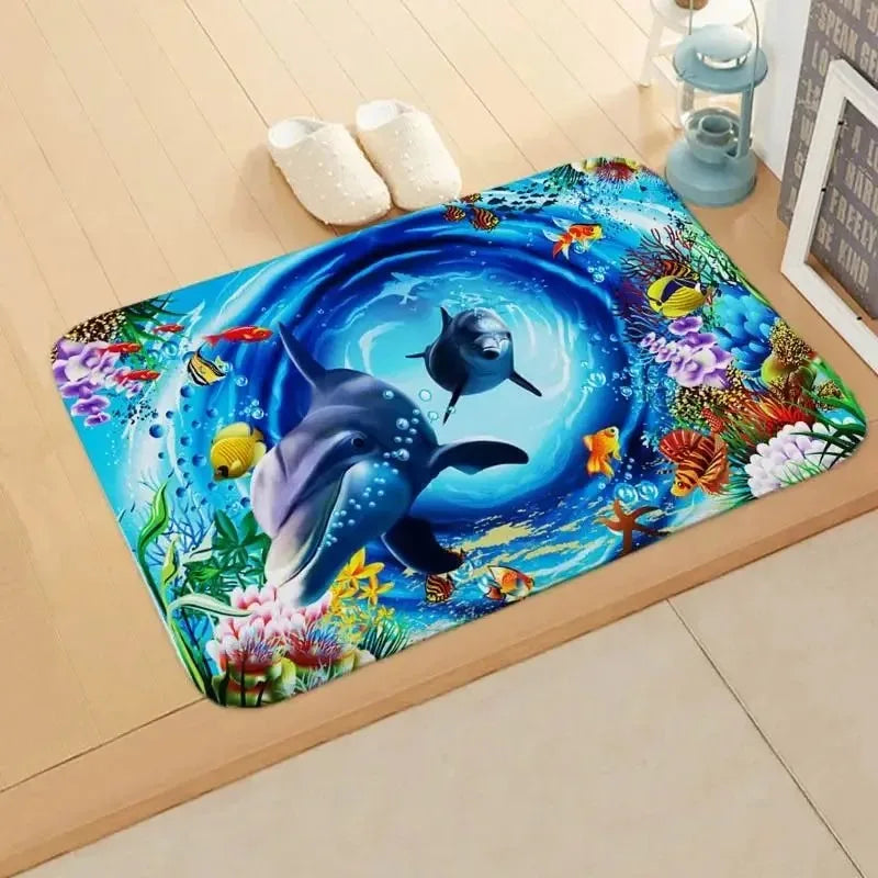 Navak Carpet Beach starfish pattern door mat living room entrance entrance carpet home decoration kitchen bathroom absorbent floor mat