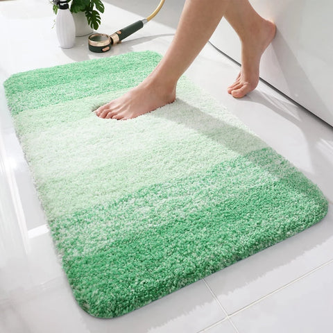 Navak Carpet Olanly Shaggy Bath Mat Microfiber Super Absorbent Bathroom Shower Rug Non-Slip Soft Shower Mats Floor Plush Carpet Foot Wash Mat