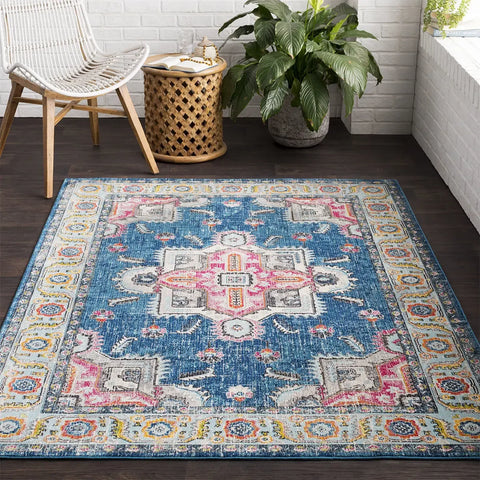 Navak Carpet Nordic Ethnic Style Retro Carpet Living Room Decoration Carpets Home Bedroom Non-slip Rug Persian Court Pattern Large Area Mat