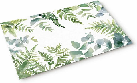 Navak Carpet Eucalyptus Leaf Plant Welcome Doormat Decor Kitchen Corridor Balcony Rugs Living Room Carpet Bedroom Anti-slip Floor Mat